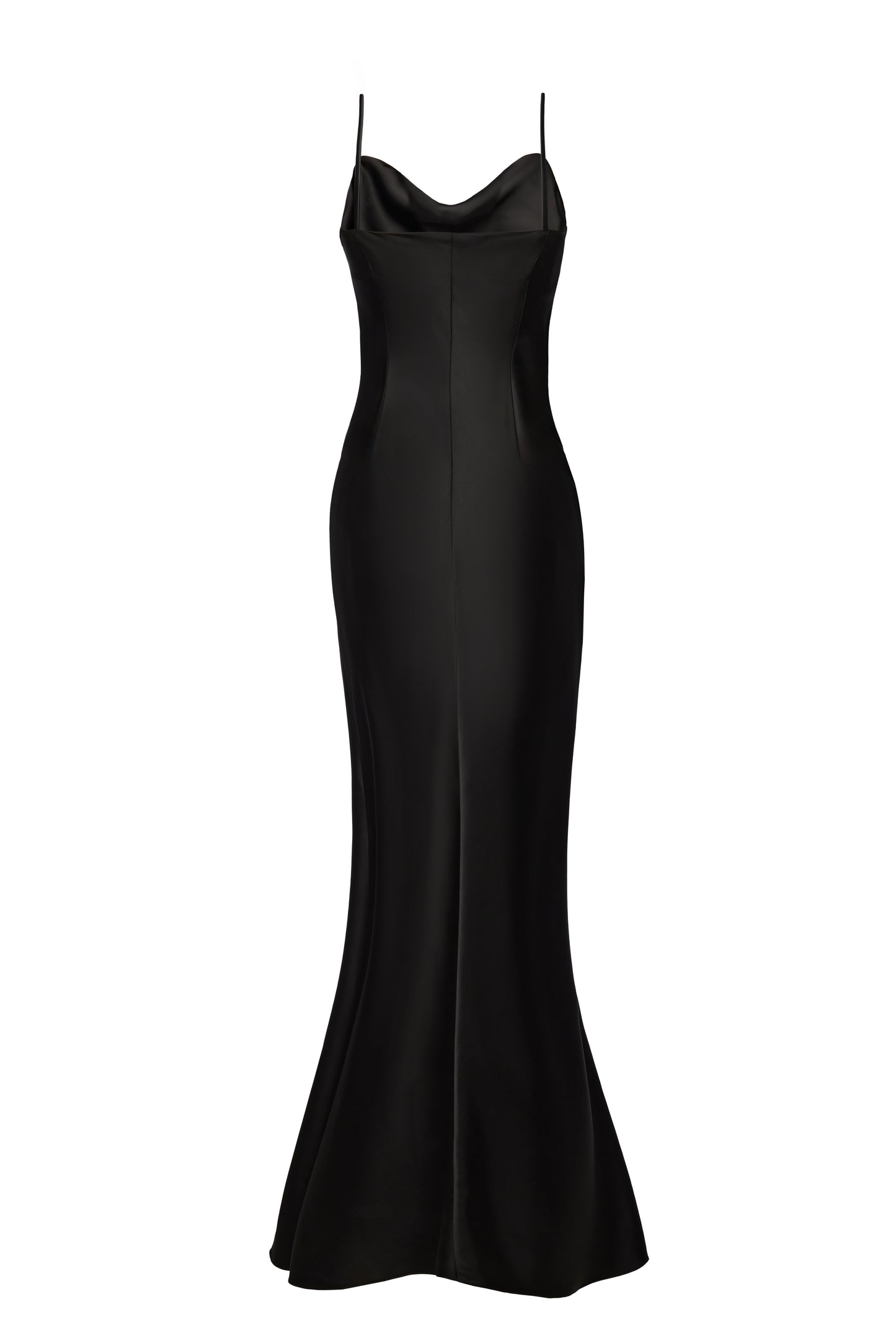 Silk Gown With Flower Brooch