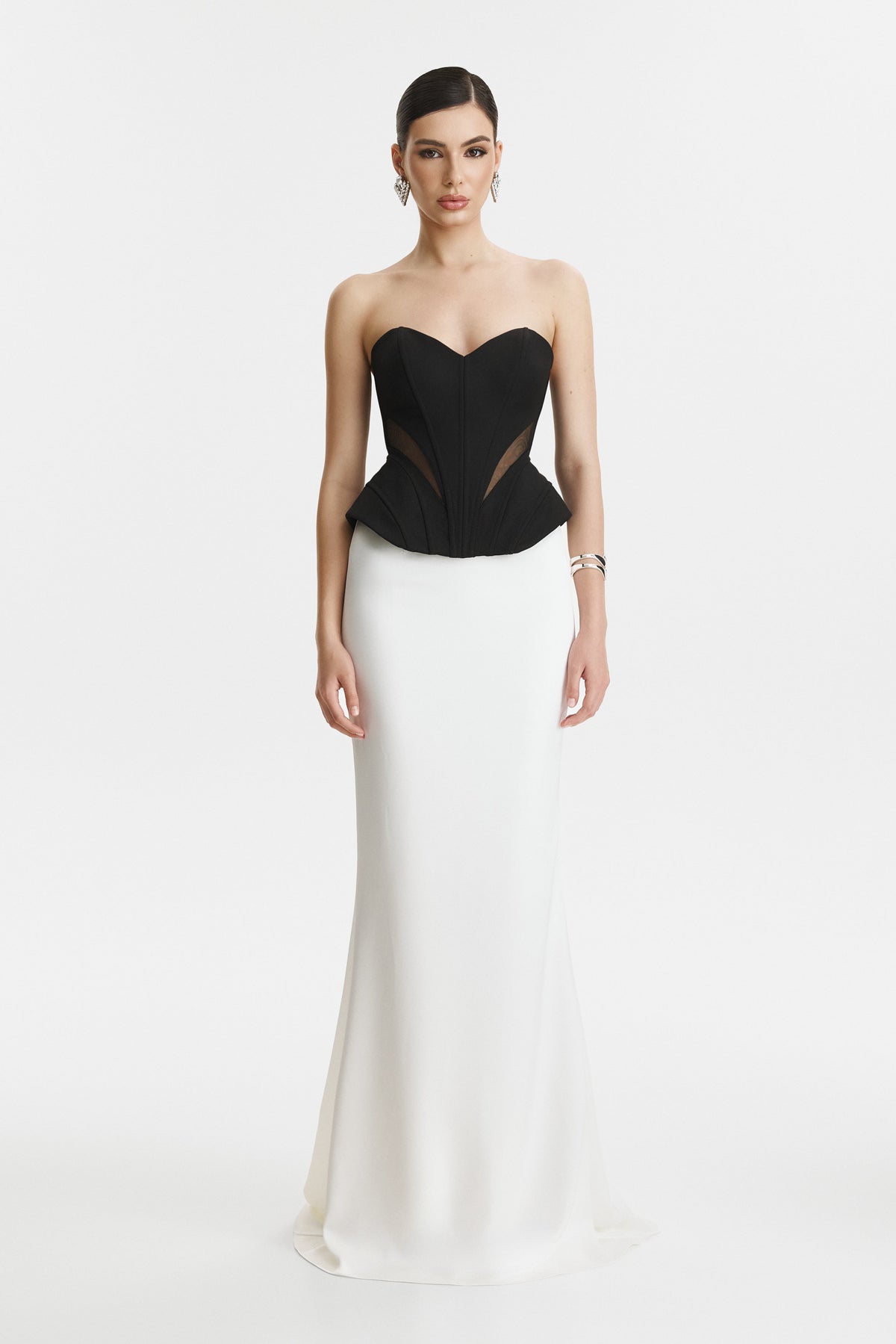 Two-Piece Black Corset Dress