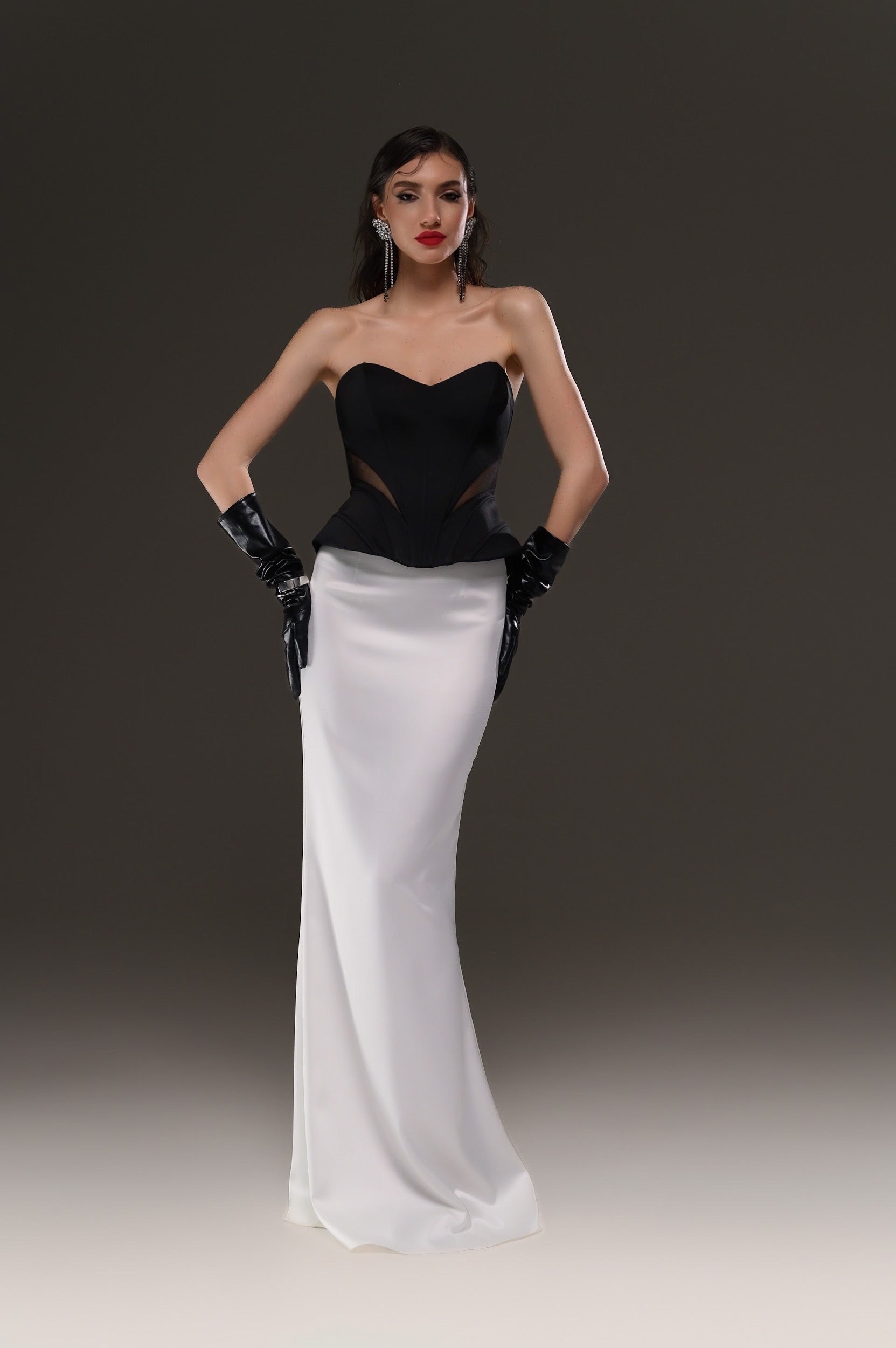 Two-Piece Black Corset Dress Two-Piece Black Corset Dress