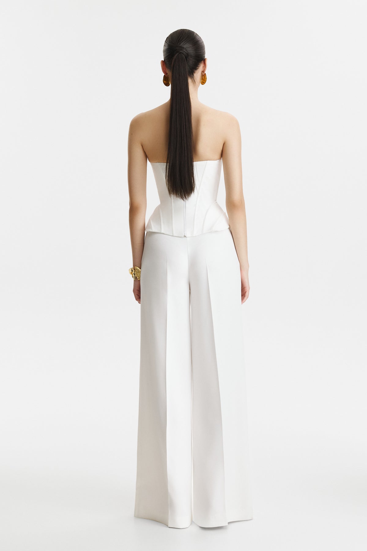 Structured Wool Corset Suit Set