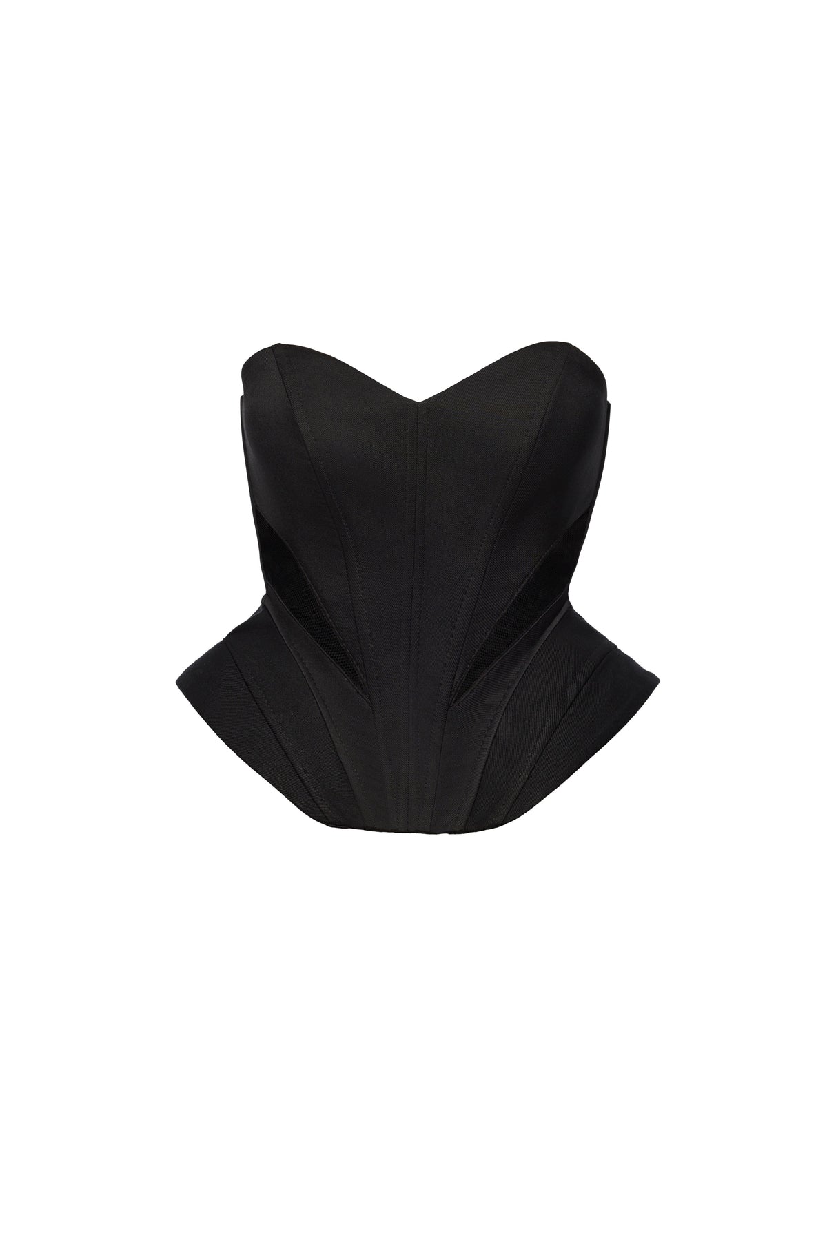 Two-Piece Black Corset Dress 