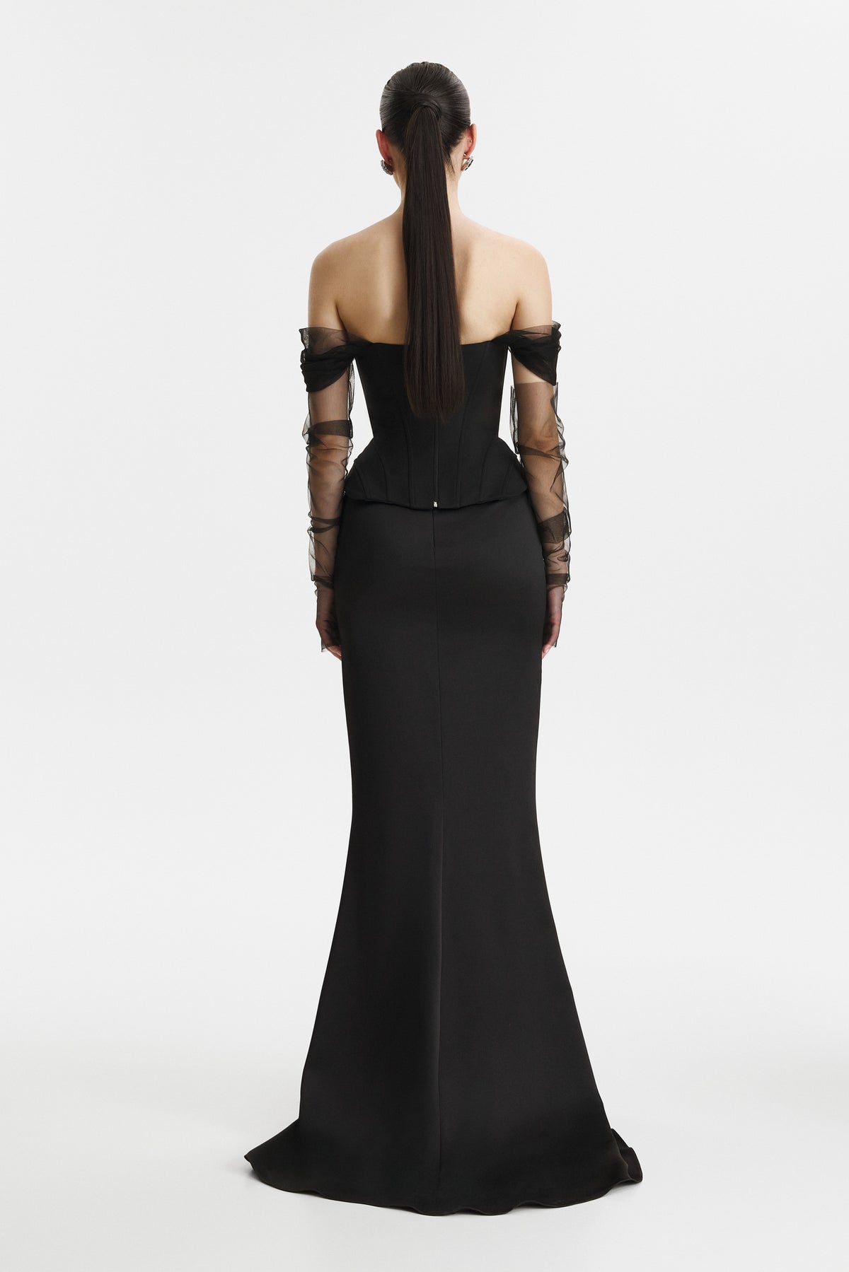 Two-Piece Black Corset Dress 