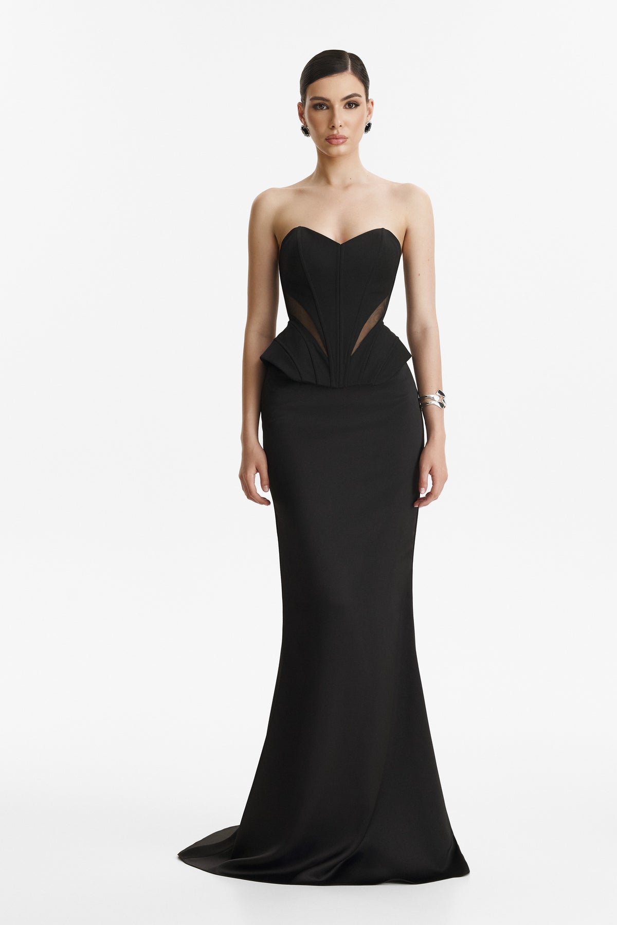 Two-Piece Black Corset Dress 