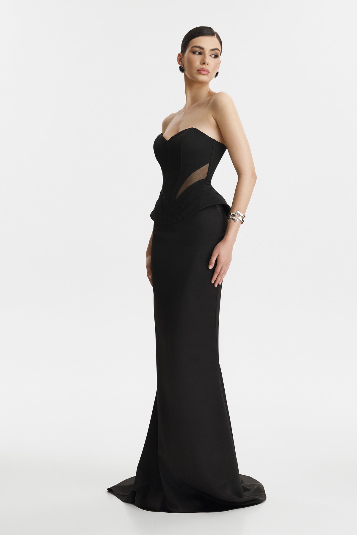 Two-Piece Black Corset Dress 